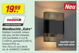 toom Baumarkt Wandleuchte ,,Kairo" Angebot