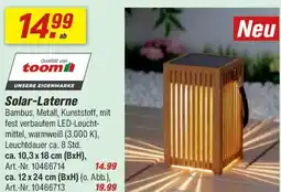 toom Baumarkt Solar-Laterne Angebot