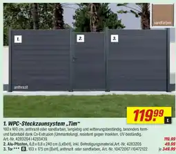 toom Baumarkt 1. WPC-Steckzaunsystem „Tim" Angebot