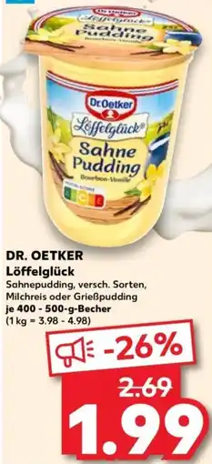 Kaufland Dr. oetker löffelglück Angebot