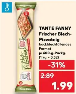 Kaufland Tante fanny frischer blech pizzateig Angebot