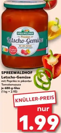 Kaufland Spreewaldhof letscho-gemüse Angebot