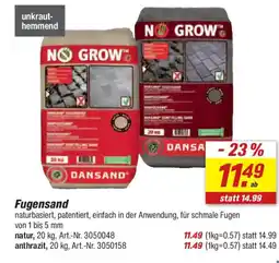 toom Baumarkt NO GROW Fugensand Angebot