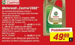 toom Baumarkt Castrol Motorenöl ..Castrol EDGE" Angebot