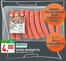 Marktkauf Heidemark geflügel-bratwurst xxl Angebot