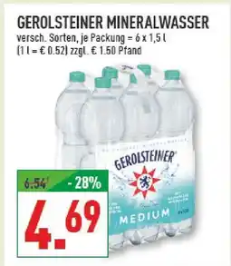 Marktkauf Gerolsteiner mineralwasser Angebot