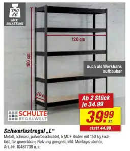 toom Baumarkt SCHULTE REGALWELT Schwerlastregal „L“ Angebot