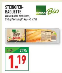 Marktkauf Edeka bio steinofen-baguette Angebot