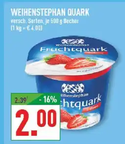 Marktkauf Weihenstephan quark Angebot