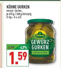 Marktkauf Kühne gurken Angebot