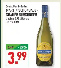 Marktkauf Martin schongauer grauer burgunder Angebot