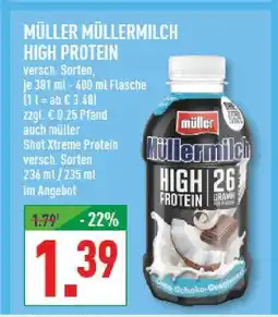 Marktkauf Müller müllermilch high protein Angebot