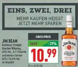 Marktkauf Jim beam kentucky straight bourbon whiskey Angebot