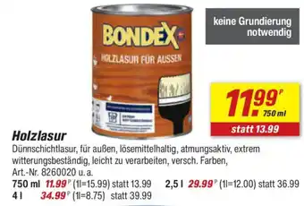 toom Baumarkt BONDEX Holzlasur Angebot