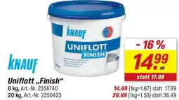 toom Baumarkt KNAUF Uniflott „,Finish" Angebot