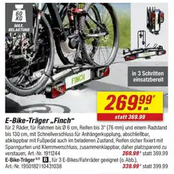 toom Baumarkt E-Bike-Träger ,,Finch" Angebot
