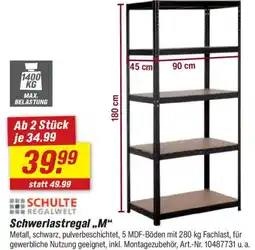 toom Baumarkt SCHULTE REGALWELT Schwerlastregal ,,M" Angebot