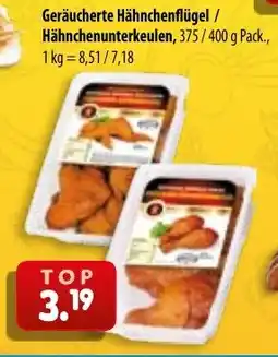 Mix Markt Geräucherte Hähnchenflügel / Hähnchenunterkeulen Angebot