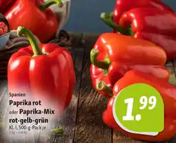 Nah & Frisch Paprika rot oder Paprika-Mix Angebot