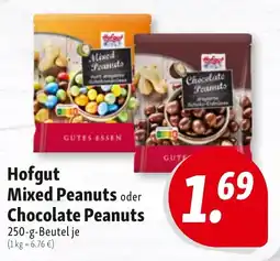 Nah & Frisch Hofgut Mixed Peanuts oder Chocolate Peanuts Angebot