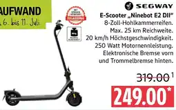 Marktkauf SEGWAY E-Scooter ,,Ninebot E2 DII" Angebot