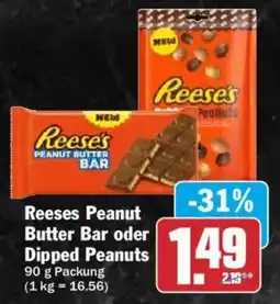 HIT Reeses Peanut Butter Bar oder Dipped Peanuts Angebot