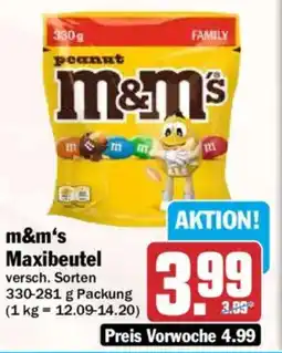 HIT m&m's Maxibeutel Angebot