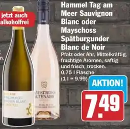HIT Hammel Tag am Meer Sauvignon Blanc oder Mayschoss Spätburgunder Blanc de Noir Angebot