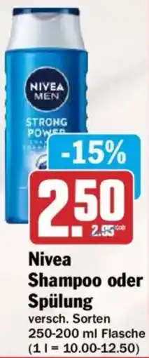 HIT Nivea Shampoo oder Spülung Angebot