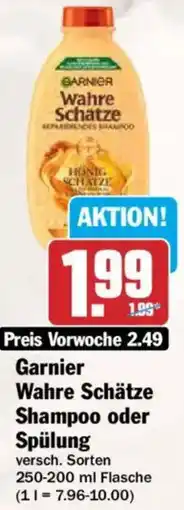 HIT Garnier Wahre Schätze Shampoo oder Spülung Angebot