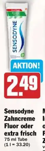 HIT Sensodyne Zahncreme Fluor oder extra frisch Angebot