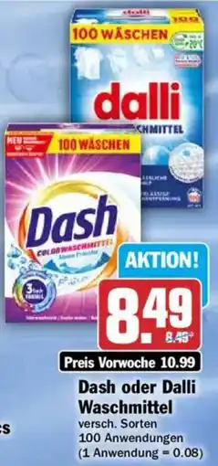 HIT Dash oder Dalli Waschmittel Angebot