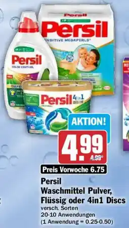 HIT Persil Waschmittel Pulver, Flüssig oder 4in1 Discs Angebot
