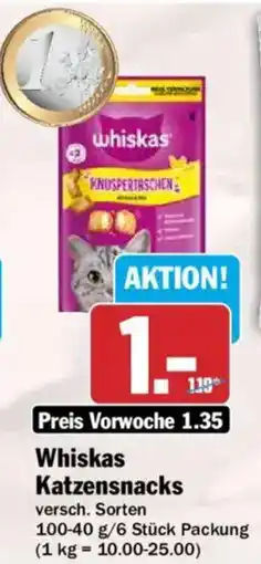 HIT Whiskas Katzensnacks Angebot