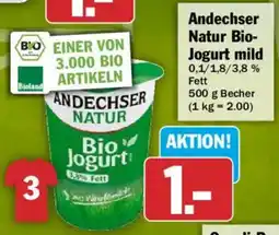HIT Andechser Natur Bio Jogurt mild Angebot
