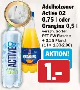 HIT Adelholzener Active 02 0,75 I oder Orangina 0,5 l Angebot