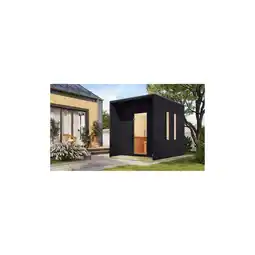 Netto Marken-Discount Karibu 73 mm Saunahaus Lejana inkl. Saunaofen mit eingebauter Steuerung 9 kW schwarz Angebot