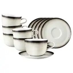 Netto Marken-Discount Seltmann Weiden Milchkaffeetassen mit Untertassen Terra 400 ml 6er Set Angebot