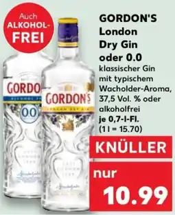 Kaufland GORDON'S London Dry Gin oder 0.0 Angebot