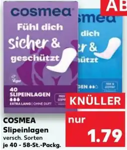 Kaufland COSMEA Slipeinlagen Angebot