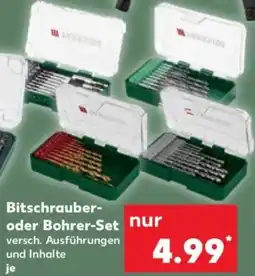 Kaufland Bitschrauber oder Bohrer-Set Angebot