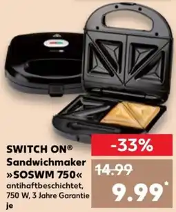 Kaufland SWITCH ON Sandwichmaker SOSWM 750 Angebot