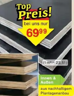 Jawoll Furnier-Sperrholzplatte Akazie Silver phenolbeschichtet Angebot