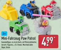 Aldi Nord Mini-Fahrzeug Paw Patrol Angebot