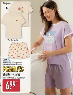 Aldi Nord PEANUTS Shorty-Pyjama Angebot