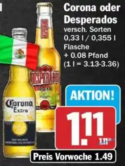 HIT Corona oder Desperados Angebot