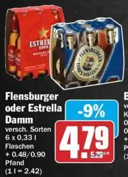 HIT Flensburger oder Estrella Damm Angebot