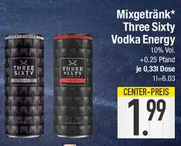 E-Center Mixgetränk Three Sixty Vodka Energy Angebot