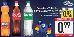E-Center Coca-Cola, Fanta, Sprite oder mezzo mix Angebot