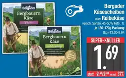 E-Center Bergader Käsescheiben oder Reibekäse Angebot